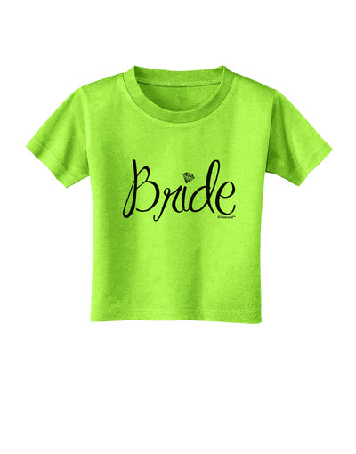 Bride Design - Diamond Toddler T-Shirt-Toddler T-Shirt-TooLoud-Lime-Green-2T-Davson Sales