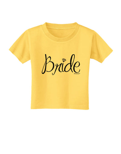 Bride Design - Diamond Toddler T-Shirt-Toddler T-Shirt-TooLoud-Yellow-2T-Davson Sales