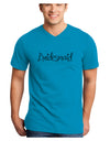 Bridesmaid Design - Diamonds Adult V-Neck T-shirt-Mens V-Neck T-Shirt-TooLoud-Turquoise-Small-Davson Sales