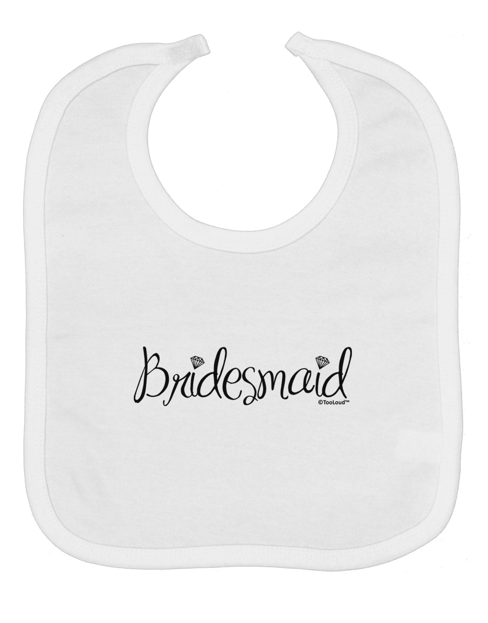 Bridesmaid Design - Diamonds Baby Bib