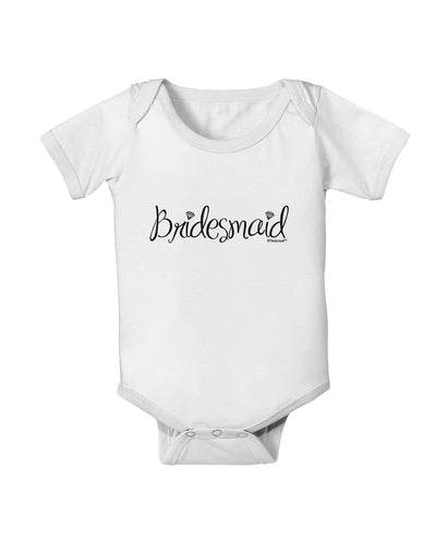 Bridesmaid Design - Diamonds Baby Romper Bodysuit-Baby Romper-TooLoud-White-06-Months-Davson Sales