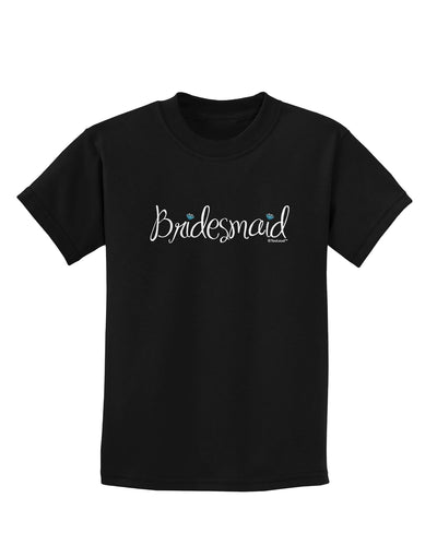 Bridesmaid Design - Diamonds - Color Childrens Dark T-Shirt-Childrens T-Shirt-TooLoud-Black-X-Small-Davson Sales