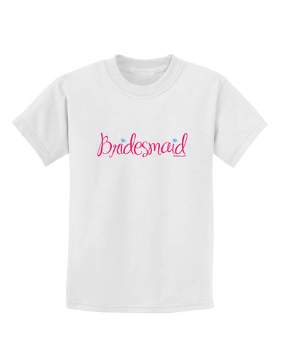 Bridesmaid Design - Diamonds - Color Childrens T-Shirt-Childrens T-Shirt-TooLoud-White-X-Small-Davson Sales