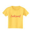 Bridesmaid Design - Diamonds - Color Toddler T-Shirt-Toddler T-Shirt-TooLoud-Yellow-2T-Davson Sales