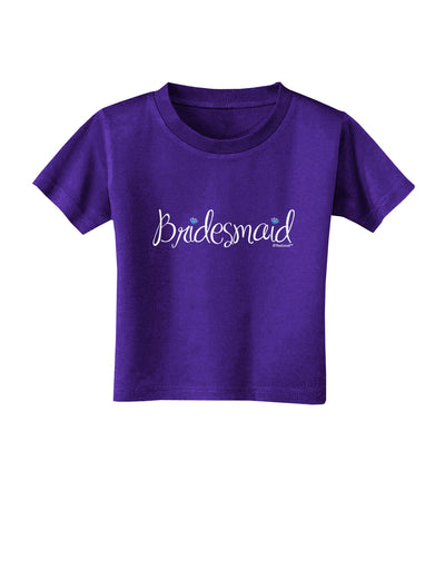 Bridesmaid Design - Diamonds - Color Toddler T-Shirt Dark-Toddler T-Shirt-TooLoud-Purple-2T-Davson Sales