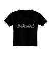 Bridesmaid Design - Diamonds - Color Toddler T-Shirt Dark-Toddler T-Shirt-TooLoud-Black-2T-Davson Sales