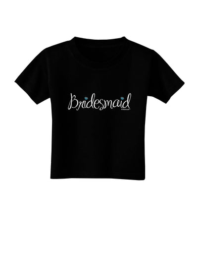 Bridesmaid Design - Diamonds - Color Toddler T-Shirt Dark-Toddler T-Shirt-TooLoud-Black-2T-Davson Sales