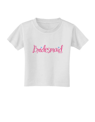 Bridesmaid Design - Diamonds - Color Toddler T-Shirt-Toddler T-Shirt-TooLoud-White-2T-Davson Sales