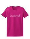 Bridesmaid Design - Diamonds - Color Womens Dark T-Shirt-TooLoud-Hot-Pink-Small-Davson Sales