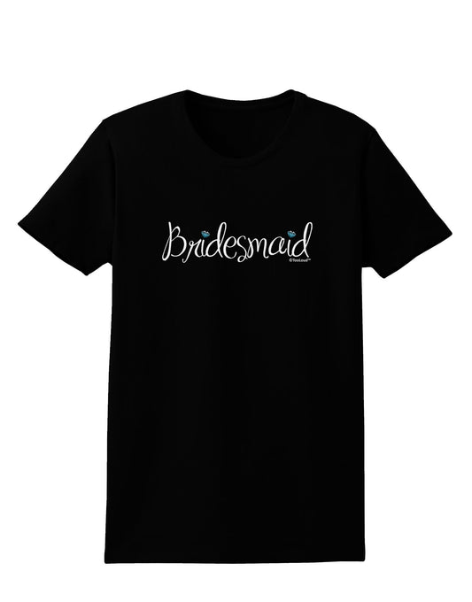 Bridesmaid Design - Diamonds - Color Womens Dark T-Shirt-TooLoud-Black-X-Small-Davson Sales