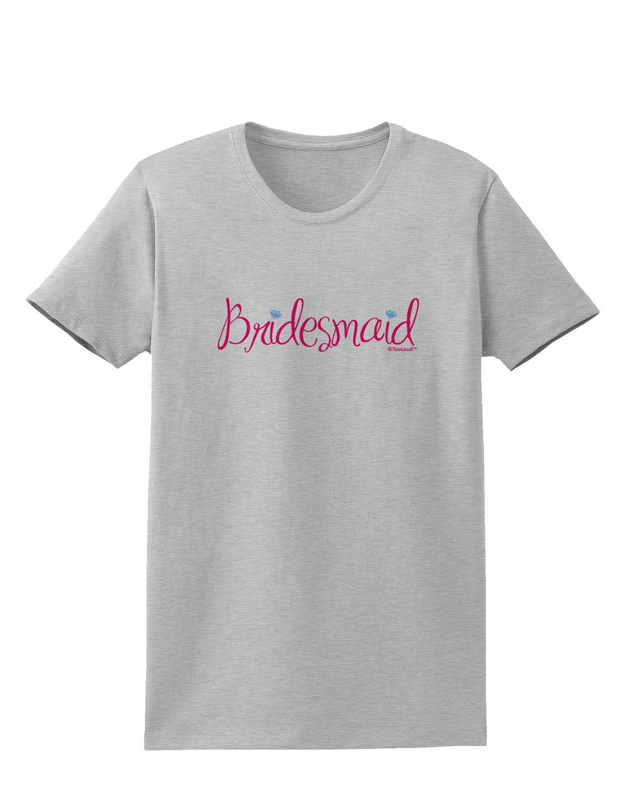 Bridesmaid Design - Diamonds - Color Womens T-Shirt-Womens T-Shirt-TooLoud-White-X-Small-Davson Sales