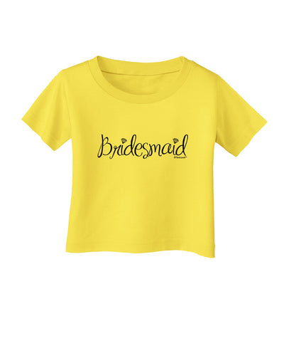 Bridesmaid Design - Diamonds Infant T-Shirt-Infant T-Shirt-TooLoud-Yellow-06-Months-Davson Sales