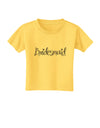 Bridesmaid Design - Diamonds Toddler T-Shirt-Toddler T-Shirt-TooLoud-Yellow-2T-Davson Sales