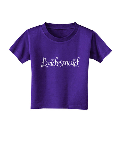 Bridesmaid Design - Diamonds Toddler T-Shirt Dark-Toddler T-Shirt-TooLoud-Purple-2T-Davson Sales