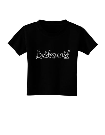 Bridesmaid Design - Diamonds Toddler T-Shirt Dark-Toddler T-Shirt-TooLoud-Black-2T-Davson Sales