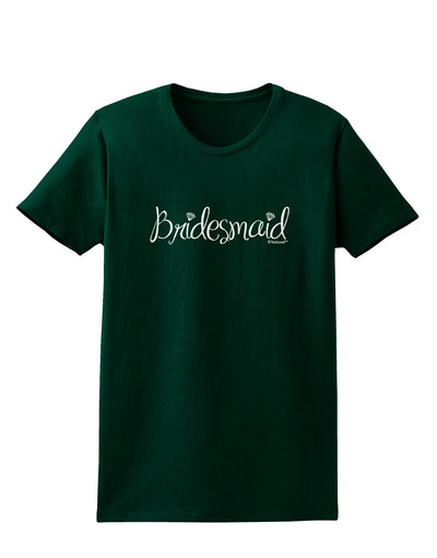 Bridesmaid Design - Diamonds Womens Dark T-Shirt-TooLoud-Forest-Green-Small-Davson Sales