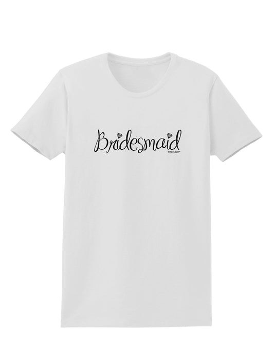 Bridesmaid Design - Diamonds Womens T-Shirt-Womens T-Shirt-TooLoud-White-X-Small-Davson Sales