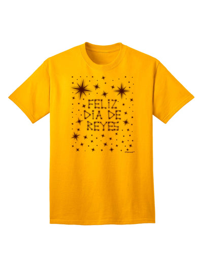 Bright Stars Adult T-Shirt by TooLoud - Celebrate Feliz Dia de Reyes-Mens T-shirts-TooLoud-Gold-Small-Davson Sales