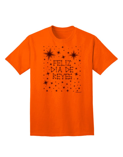 Bright Stars Adult T-Shirt by TooLoud - Celebrate Feliz Dia de Reyes-Mens T-shirts-TooLoud-Orange-Small-Davson Sales