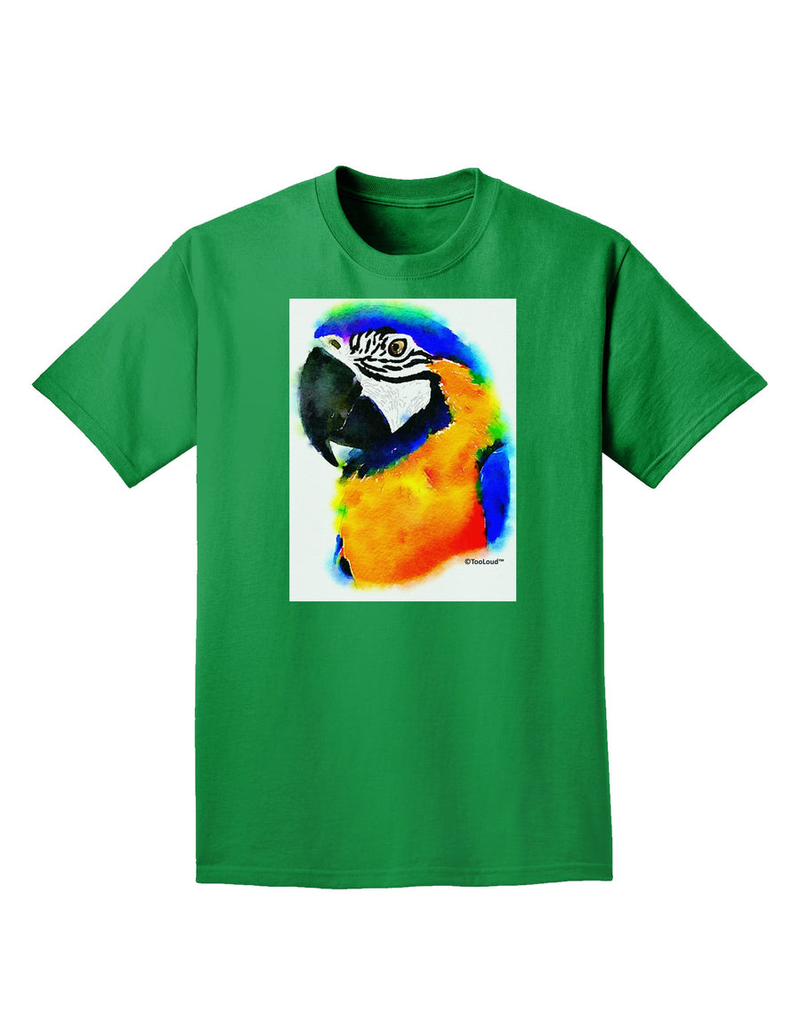 Brightly Colored Parrot Watercolor Adult Dark T-Shirt-Mens T-Shirt-TooLoud-Purple-Small-Davson Sales