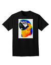 Brightly Colored Parrot Watercolor Adult Dark T-Shirt-Mens T-Shirt-TooLoud-Black-Small-Davson Sales