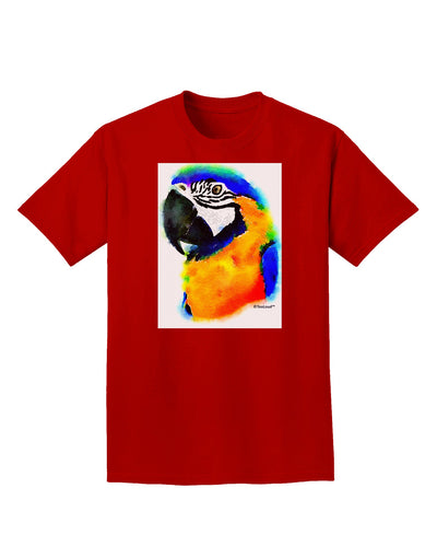 Brightly Colored Parrot Watercolor Adult Dark T-Shirt-Mens T-Shirt-TooLoud-Red-Small-Davson Sales