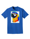 Brightly Colored Parrot Watercolor Adult Dark T-Shirt-Mens T-Shirt-TooLoud-Royal-Blue-Small-Davson Sales