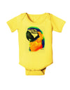 Brightly Colored Parrot Watercolor Baby Romper Bodysuit-Baby Romper-TooLoud-Yellow-06-Months-Davson Sales