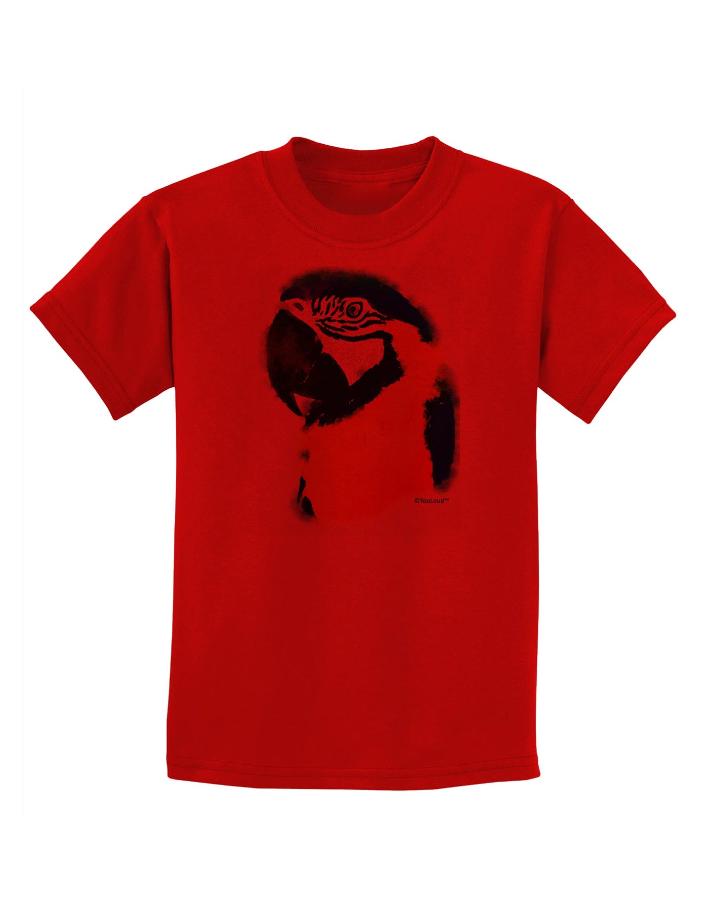 Brightly Colored Parrot Watercolor Childrens T-Shirt-Childrens T-Shirt-TooLoud-Red-X-Small-Davson Sales