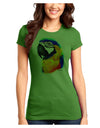 Brightly Colored Parrot Watercolor Juniors T-Shirt-Womens Juniors T-Shirt-TooLoud-Kiwi-Green-Juniors Fitted X-Small-Davson Sales