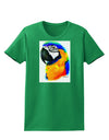 Brightly Colored Parrot Watercolor Womens Dark T-Shirt-TooLoud-Kelly-Green-X-Small-Davson Sales