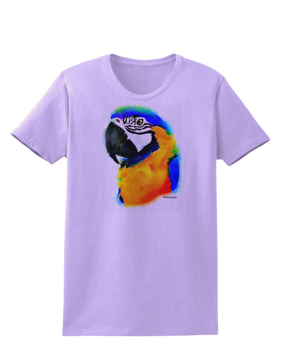 Brightly Colored Parrot Watercolor Womens T-Shirt-Womens T-Shirt-TooLoud-Lavender-X-Small-Davson Sales