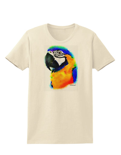 Brightly Colored Parrot Watercolor Womens T-Shirt-Womens T-Shirt-TooLoud-Natural-X-Small-Davson Sales