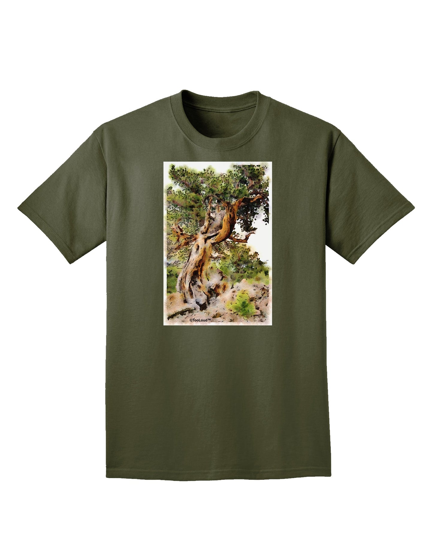 Bristlecone Pines Adult Dark T-Shirt-Mens T-Shirt-TooLoud-Military-Green-Small-Davson Sales