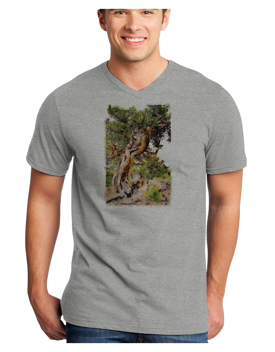 Bristlecone Pines Adult V-Neck T-shirt-Mens V-Neck T-Shirt-TooLoud-White-Small-Davson Sales