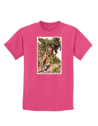 Bristlecone Pines Childrens Dark T-Shirt-Childrens T-Shirt-TooLoud-Sangria-X-Small-Davson Sales