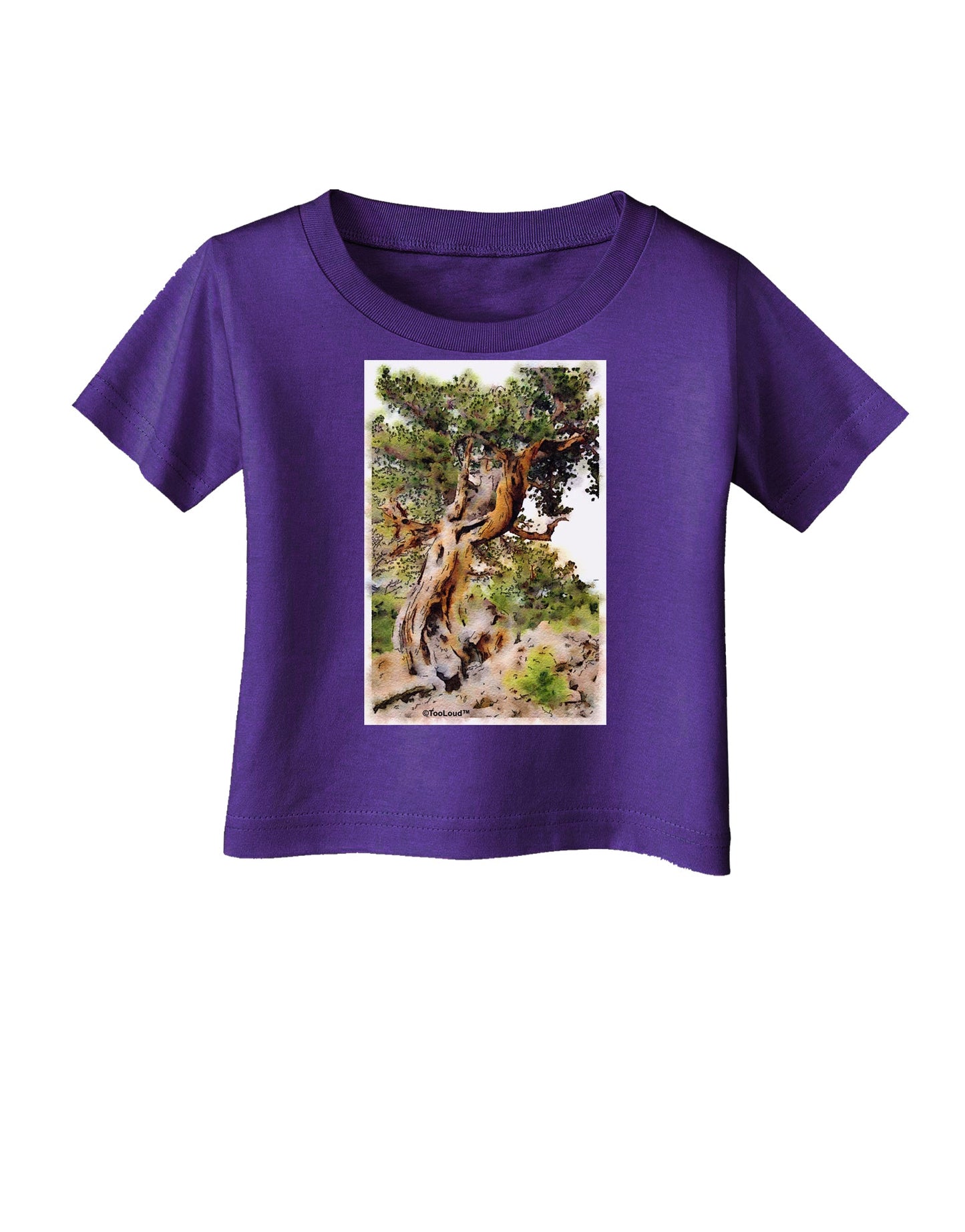 Bristlecone Pines Infant T-Shirt Dark-Infant T-Shirt-TooLoud-Purple-06-Months-Davson Sales