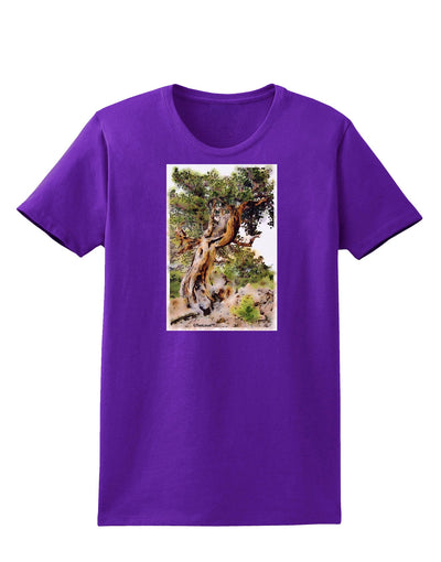 Bristlecone Pines Womens Dark T-Shirt-TooLoud-Purple-X-Small-Davson Sales