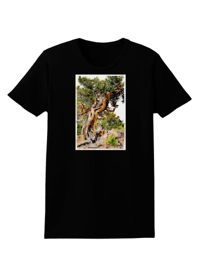 Bristlecone Pines Womens Dark T-Shirt-TooLoud-Black-X-Small-Davson Sales