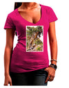 Bristlecone Pines Womens V-Neck Dark T-Shirt-Womens V-Neck T-Shirts-TooLoud-Hot-Pink-Juniors Fitted Small-Davson Sales