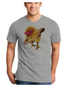 Bro Chick Adult V-Neck T-shirt-Mens V-Neck T-Shirt-TooLoud-HeatherGray-Small-Davson Sales