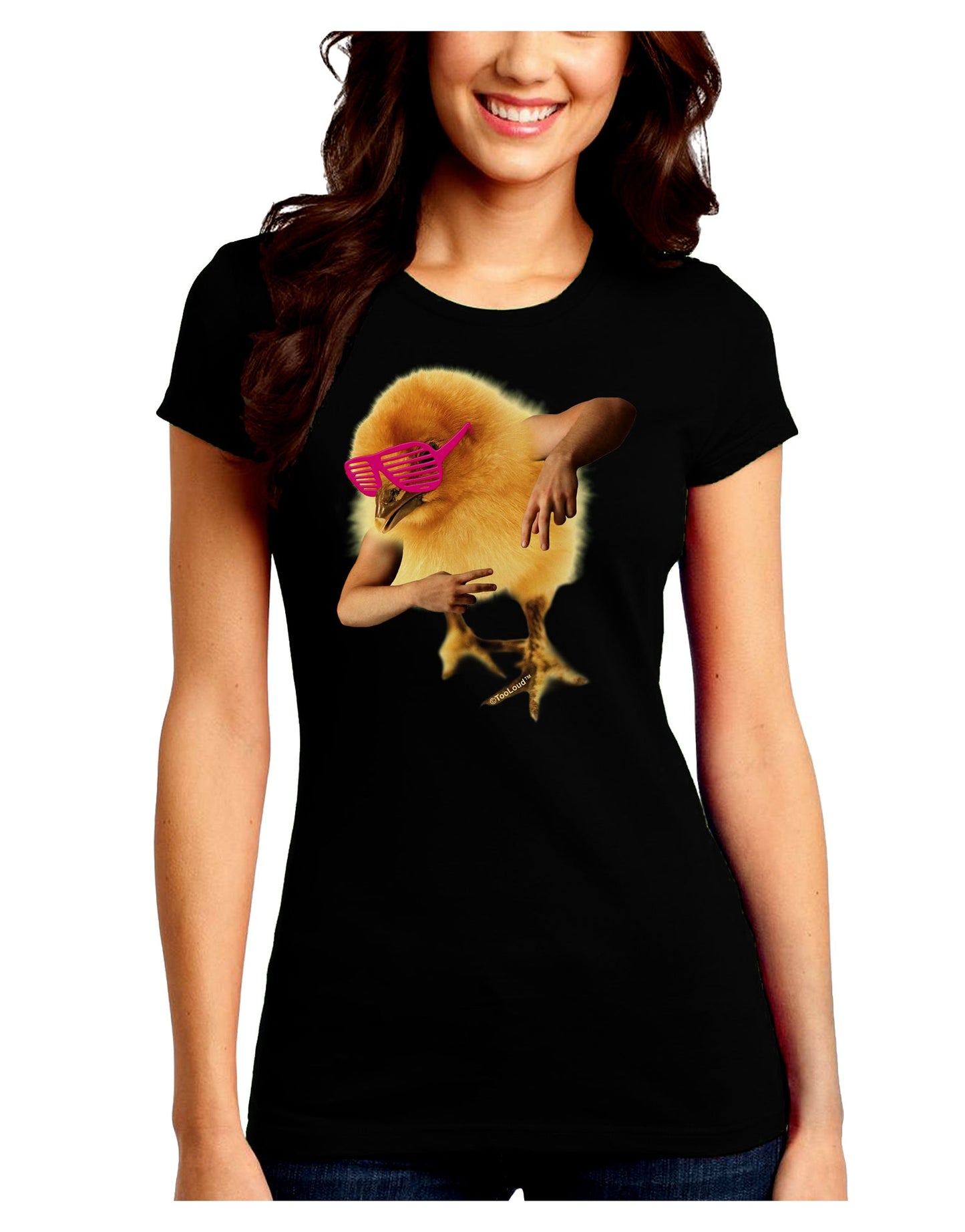 Bro Chick Juniors Petite Crew Dark T-Shirt-Womens T-Shirt-TooLoud-Black-Juniors Fitted Small-Davson Sales