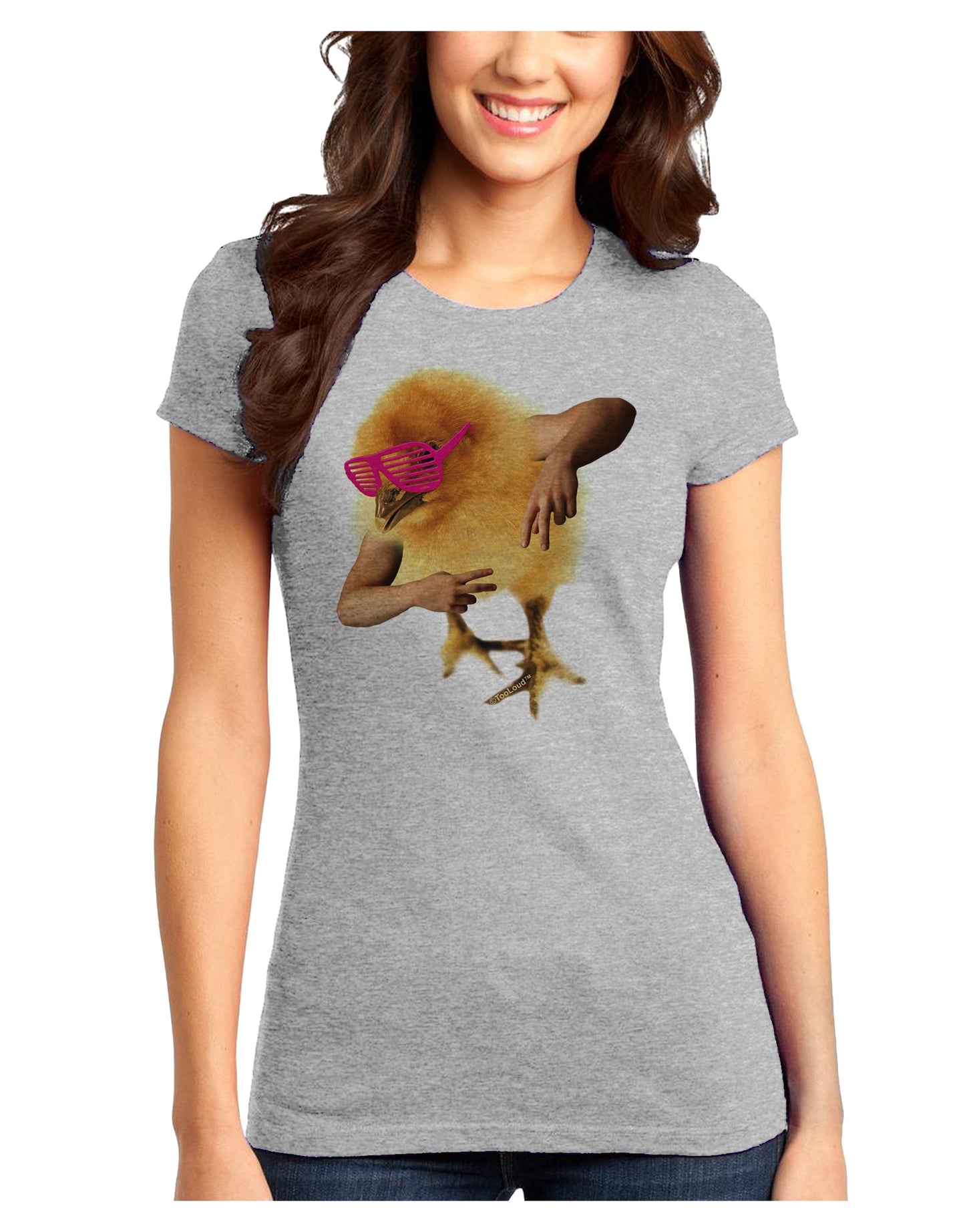 Bro Chick Juniors Petite T-Shirt-Womens T-Shirt-TooLoud-Ash-Gray-Juniors Fitted X-Small-Davson Sales