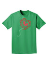 Broken Heart Popped Red Heart Balloon Adult Dark T-Shirt-Mens T-Shirt-TooLoud-Kelly-Green-Small-Davson Sales