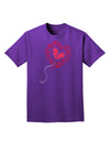 Broken Heart Popped Red Heart Balloon Adult Dark T-Shirt-Mens T-Shirt-TooLoud-Purple-Small-Davson Sales