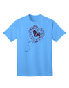 Broken Heart Popped Red Heart Balloon - Premium Adult T-Shirt for Contemporary Fashion Enthusiasts-Mens T-shirts-TooLoud-Aquatic-Blue-Small-Davson Sales