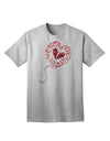 Broken Heart Popped Red Heart Balloon - Premium Adult T-Shirt for Contemporary Fashion Enthusiasts-Mens T-shirts-TooLoud-AshGray-Small-Davson Sales