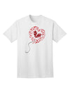 Broken Heart Popped Red Heart Balloon - Premium Adult T-Shirt for Contemporary Fashion Enthusiasts-Mens T-shirts-TooLoud-White-Small-Davson Sales