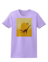 Brontosaurus and Pterodactyl Silhouettes with Sun Womens T-Shirt by TooLoud-Womens T-Shirt-TooLoud-Lavender-X-Small-Davson Sales