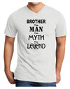 Brother The Man The Myth The Legend Adult V-Neck T-shirt by TooLoud-Mens V-Neck T-Shirt-TooLoud-White-Small-Davson Sales